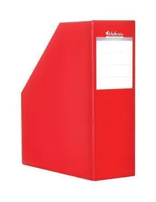 Zeitschriftenständer, rot, Pappe, 90 mm, VICTORIA
